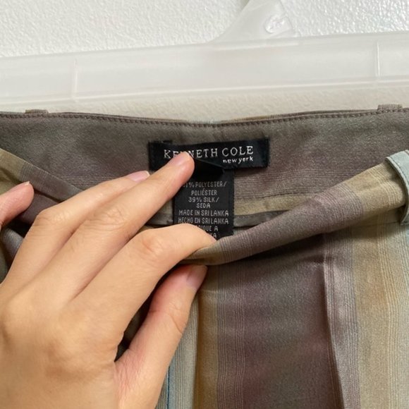 Kenneth Cole Multicolored Silk Trousers 4 - Picture 5 of 5